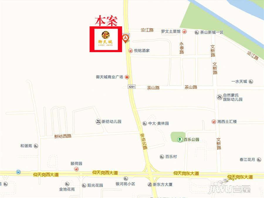 御天城蟠龙居南区(a)位置交通图6